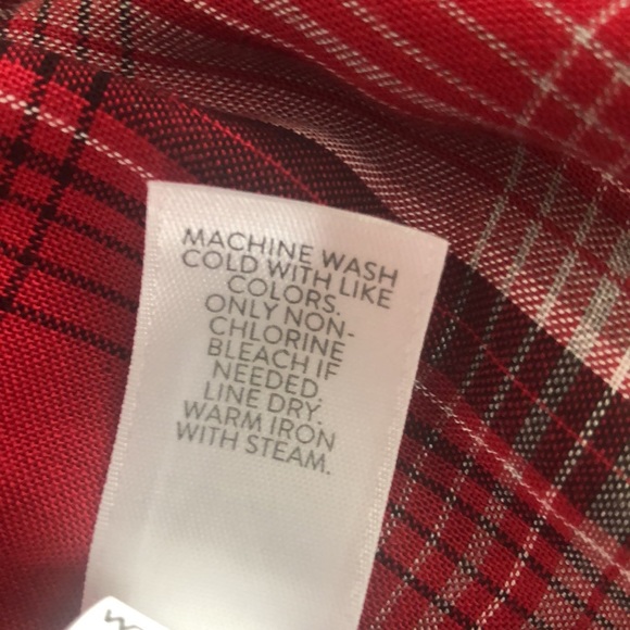 NWT J. Jill Mixed Plaid Long Sleeve Button Up Tunic w/Pockets (Large) - Picture 9 of 10